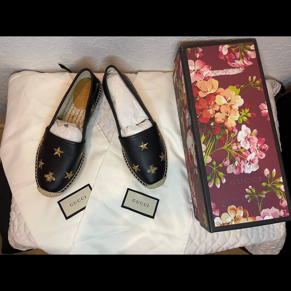 Gucci Leather Espadrilles